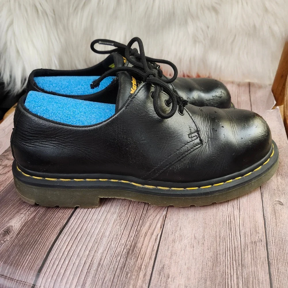 Dr. Martens 1461  Steel Toe Safety Shoes Slip Resistant Work Oxfords Sz L11 M10 - Picture 9 of 12